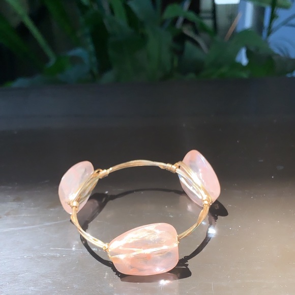 ⭐️LAST! Handmade Champagne Wire Wrapped Bangle - Picture 5 of 7